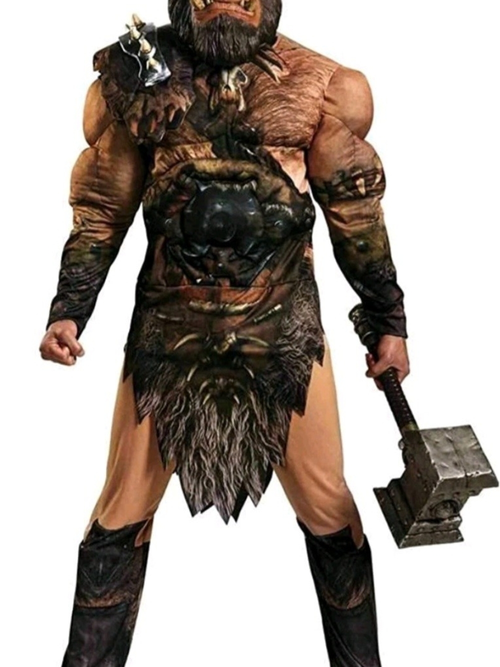 Brown Barbarian Warrior Kids Costume - Brand Unspecified